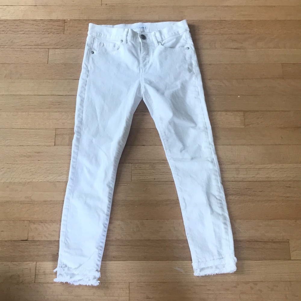 Loft white skinny jeans